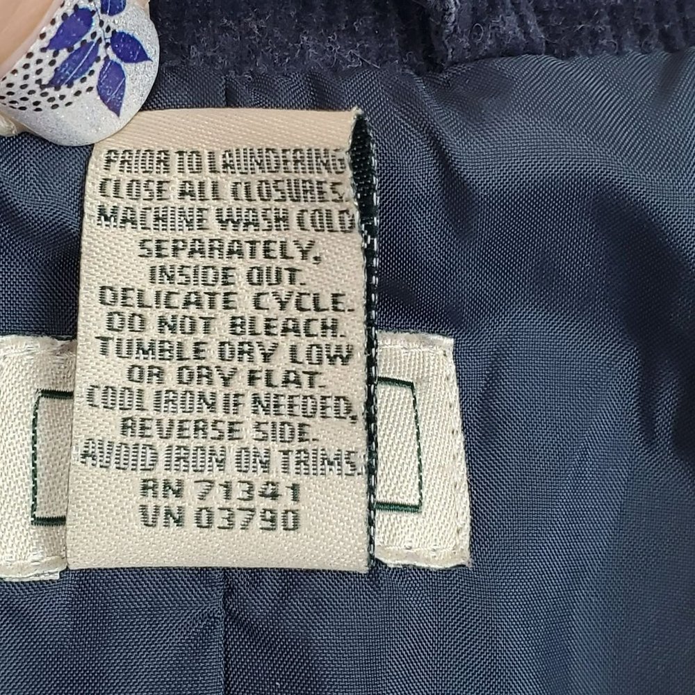 L.L. Bean Navy Corduroy Blazer with Patch Pockets - Picture 5 of 7